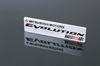 Шильд - эмблема алюминиевая Mitsubishi "Evolution Ralliart"