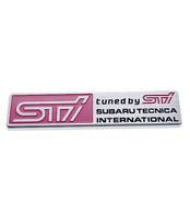 Шильд - эмблема алюминиевая Subaru "Sti"
