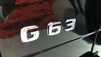 Шильдик G63 на крышку багажника