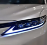 Фары тюнинг Toyota Camry 70 LED в стиле Lexus (3 линзы)