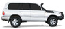 Усиленный шноркель Lldpe Toyota Land Cruiser 100/105 / Lexus LX470 (длинный)