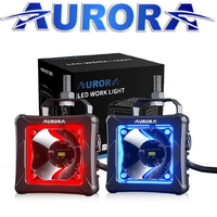 Светодиодная фара дополнительного света Aurora 6 диодов 30W +ПОДСВЕТКА