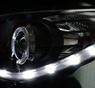 Альтернативная оптика (фары) для Hyundai Sonata YF i45 (хром)