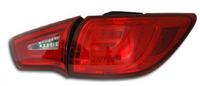 Стопы (фары) «BMW Style» Kia Sportage 3 R (прозрачные, красные)