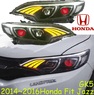 Фары Honda Fit 2013+ "Mercedes style"