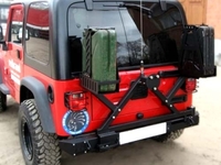 Силовой задний бампер с калиткой Jeep Wrangler TJ