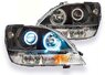 Фары (оптика) Lexus RX300 / Toyota Harrier 1998-2002 линза + ангельские глазки (черные)