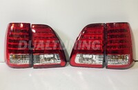 Стопы Toyota Land Cruiser 100 1998-2007 (стиль Lexus) красные